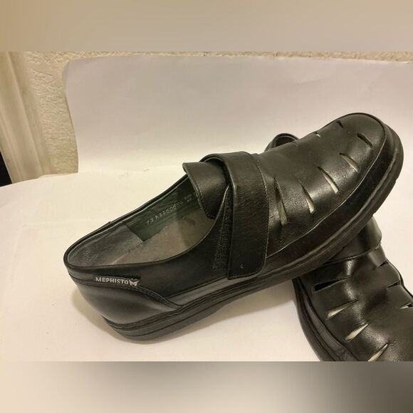 Mephisto Black Leather Sandals size 10 main image 9